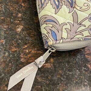 Vera Bradley Floral Cosmetic Bag - Gray and Blue